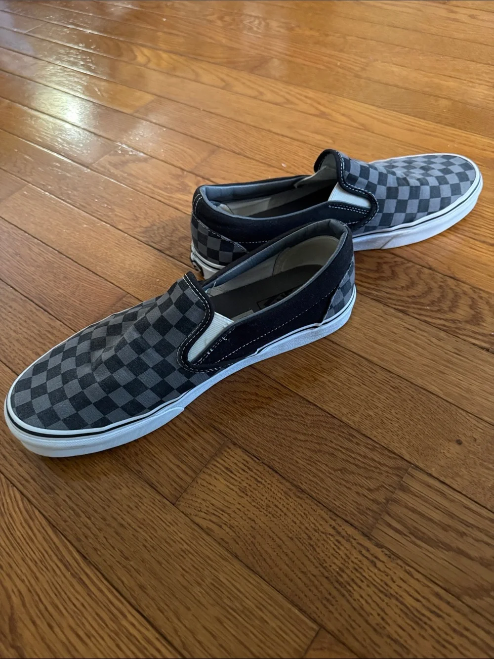 Vans Checkerboard Slip-on in Black and Gray